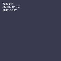 #383B4F - Ship Gray Color Image